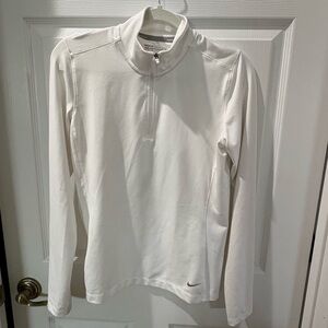 Nike Golf White Quarter-Zip Top